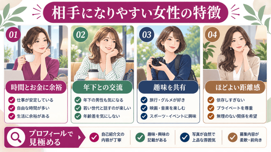 イククルでママ活相手になりやすい女性の特徴