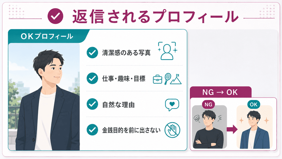ママ候補から返信されやすいプロフィールの作り方