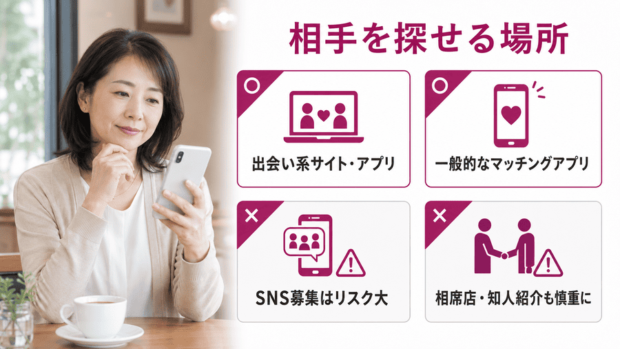 ママ活相手を探せる場所やサービスとは？