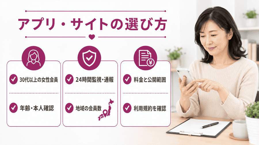 ママ活に使うアプリ・サイトの選び方と探し方