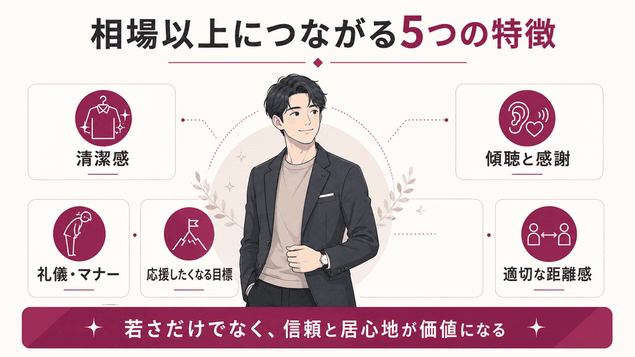 相場以上の条件になりやすい男性の特徴