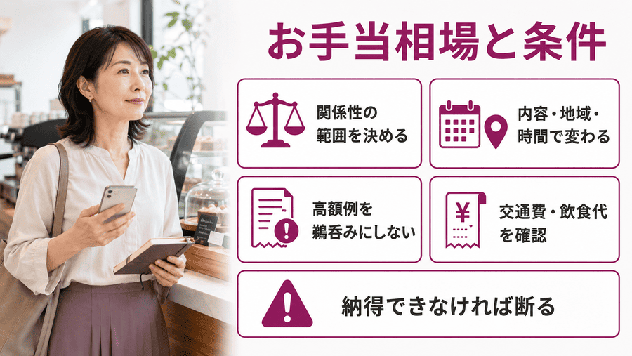 ママ活のお手当相場と条件の決め方