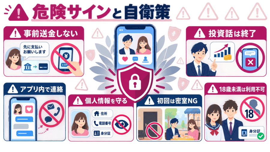 ママ活で危険な相手の特徴と自衛策