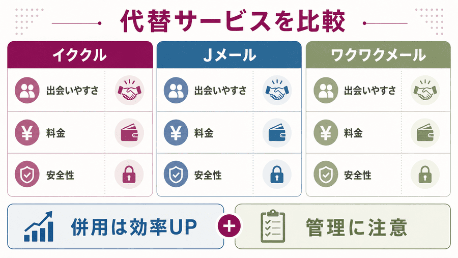 イククルが合わないときの代替サービス