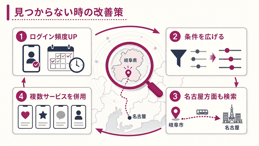 岐阜でママ活相手が見つからないときの原因と対処法