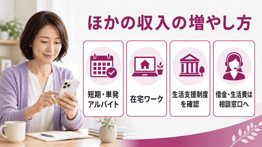 ママ活以外に検討できる収入の増やし方