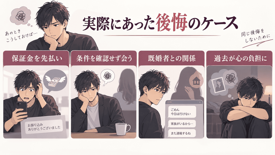 実際にママ活で後悔した人の体験談