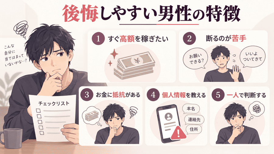 ママ活で後悔しやすい人の特徴