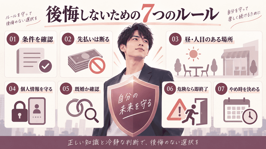 ママ活で後悔しないために最低限守るべきこと